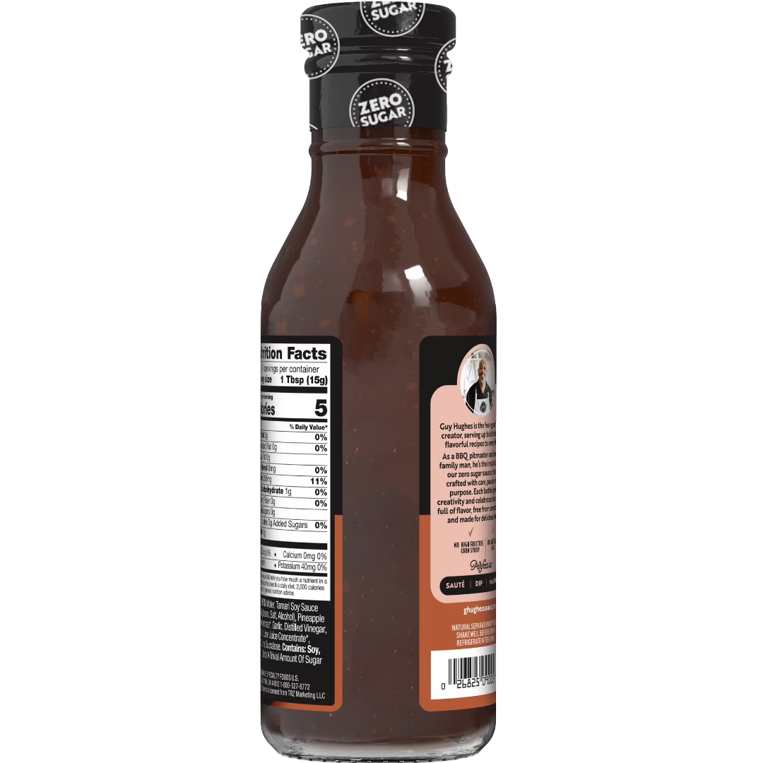 G Hughes Zero Sugar Teriyaki Marinade & Sauce, 13 oz