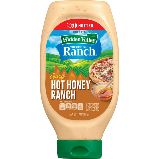 Hidden Valley Spicy Hot Honey Ranch Condiment & Dressing, 20 fl oz