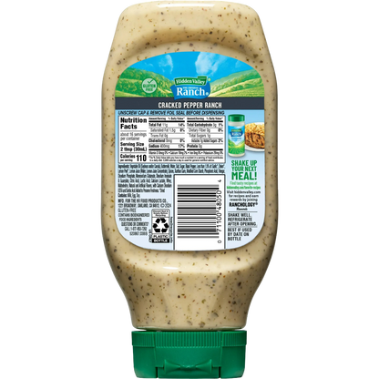 Hidden Valley Cracked Pepper Ranch Condiment & Dressing, 16 fl oz