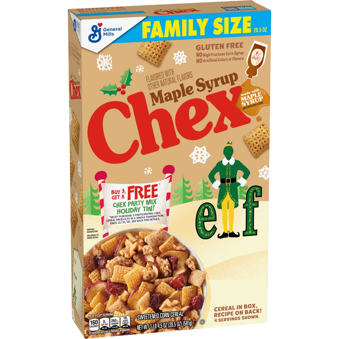 Maple Syrup Chex Gluten Free Cereal, Family Size, 20.5 oz