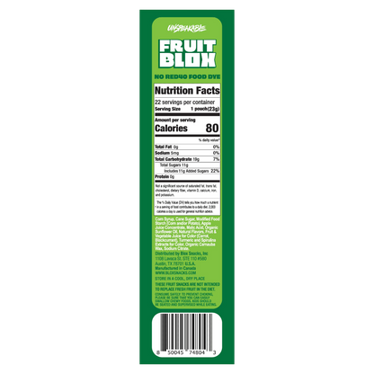FruitBlox Unspeakable Apple Strawberry Fruit Snacks, 17.6 oz