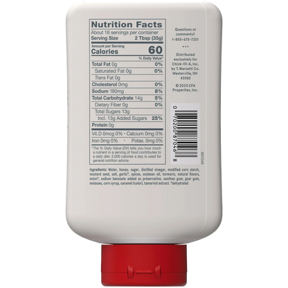 Chick-fil-A Honey Mustard Sauce, 16 fl oz Squeeze Bottle