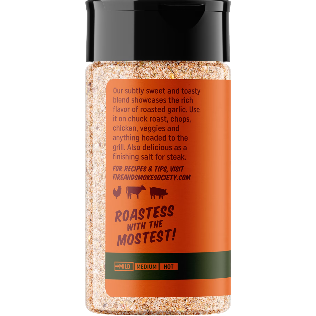 Fire & Smoke Society Roasted Garlic Seasoning, 6.9 oz