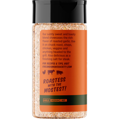 Fire & Smoke Society Roasted Garlic Seasoning, 6.9 oz