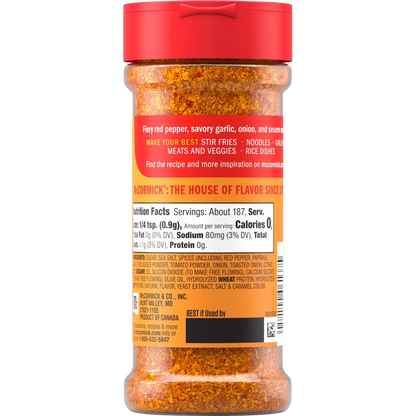 McCormick Korean Style Seasoning, 5.96 oz