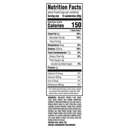 RITZ Bits Flavor Charged Cheese Pizza Sandwich Crackers, 8.8 oz