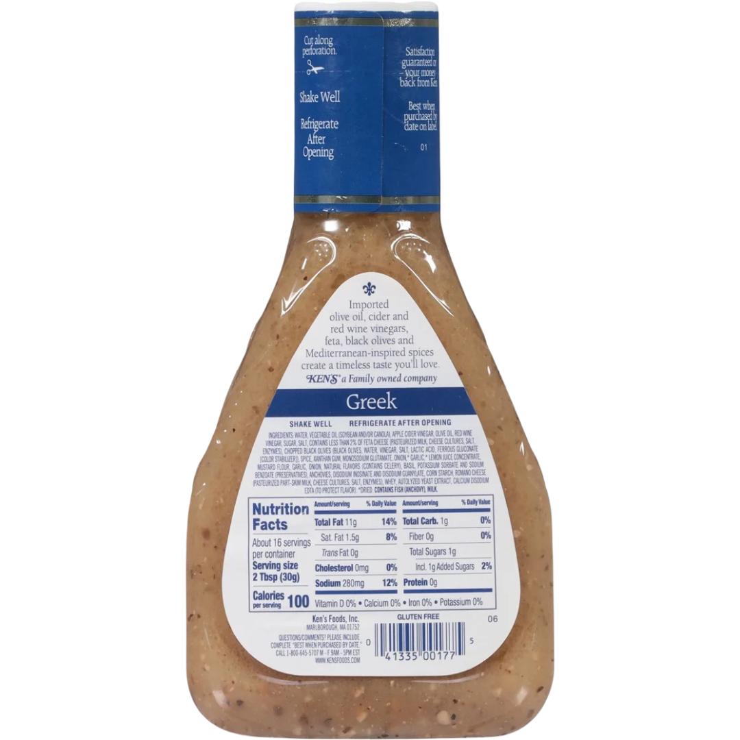 Ken's Steak House Greek Salad Dressing, 16 fl oz