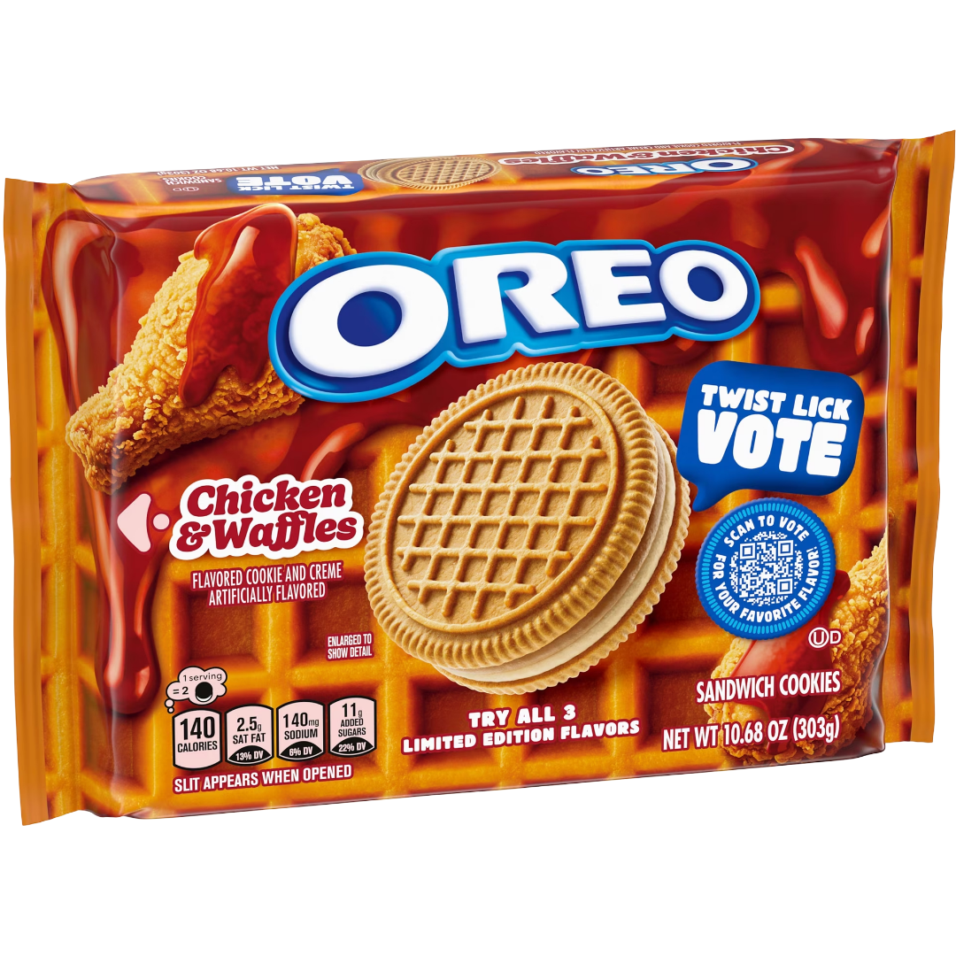 OREO Chicken and Waffles Sandwich Cookies, Limited Edition, 10.68 oz