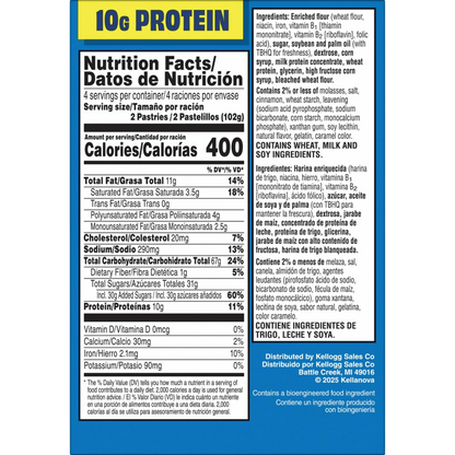 Pop-Tarts Protein Boostin' Brown Sugar Cinnamon Toaster Pastries, 14.3oz