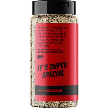 Fire & Smoke Society Super Special Prime, Steak Seasoning, BBQ Rub 10.1 oz