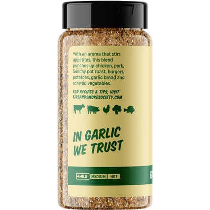 Fire & Smoke Society Holy Garlic All Purpose Seasoning, 8.7 oz