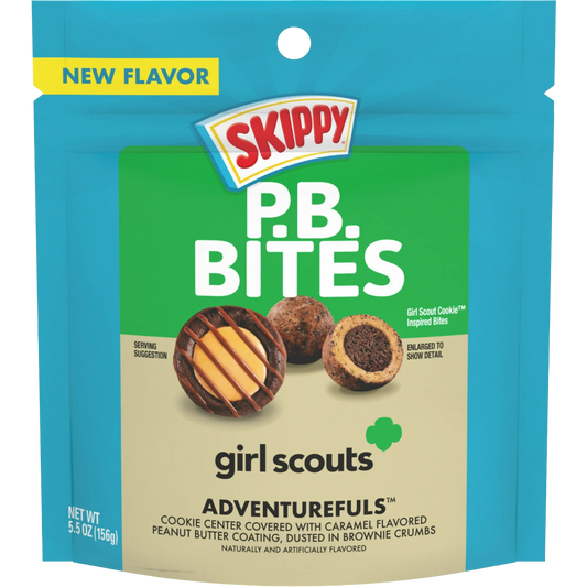 SKIPPY PB Bites Girl Scouts Adventurefuls Snack, 6 oz