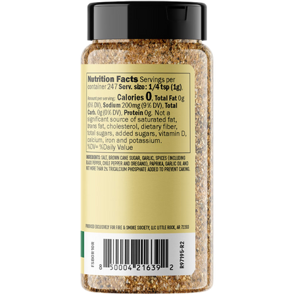 Fire & Smoke Society Holy Garlic All Purpose Seasoning, 8.7 oz