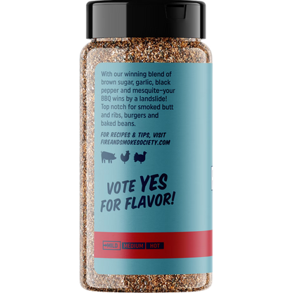 Fire & Smoke Society Mayor of Rubtown Barbecue Seasoning Rub, 7.6 oz