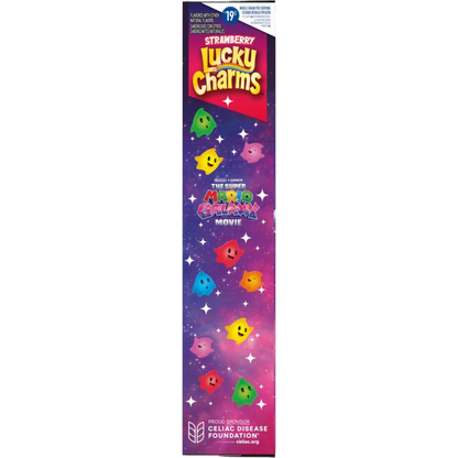 Lucky Charms Super Mario Galaxy Movie Strawberry Cereal Family Size, 18.6 oz