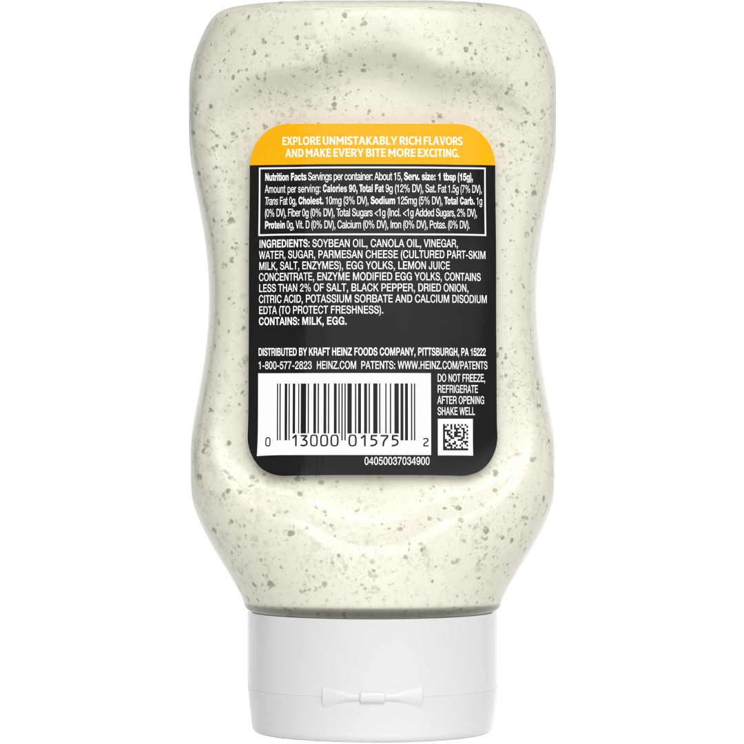 Heinz Lemon Pepper Parm Mayonnaise Style Dip Sauce, 8 fl oz