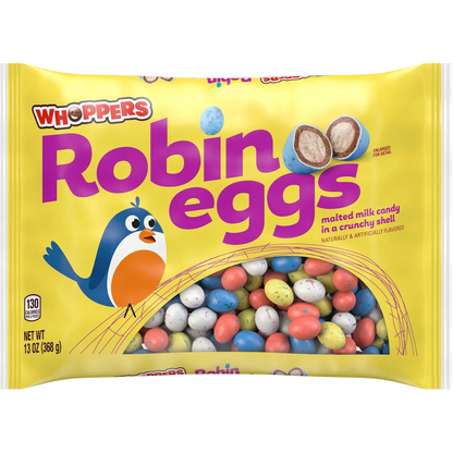 WHOPPERS Robin Eggs Malted Milk Balls, Easter Candy, 13 oz