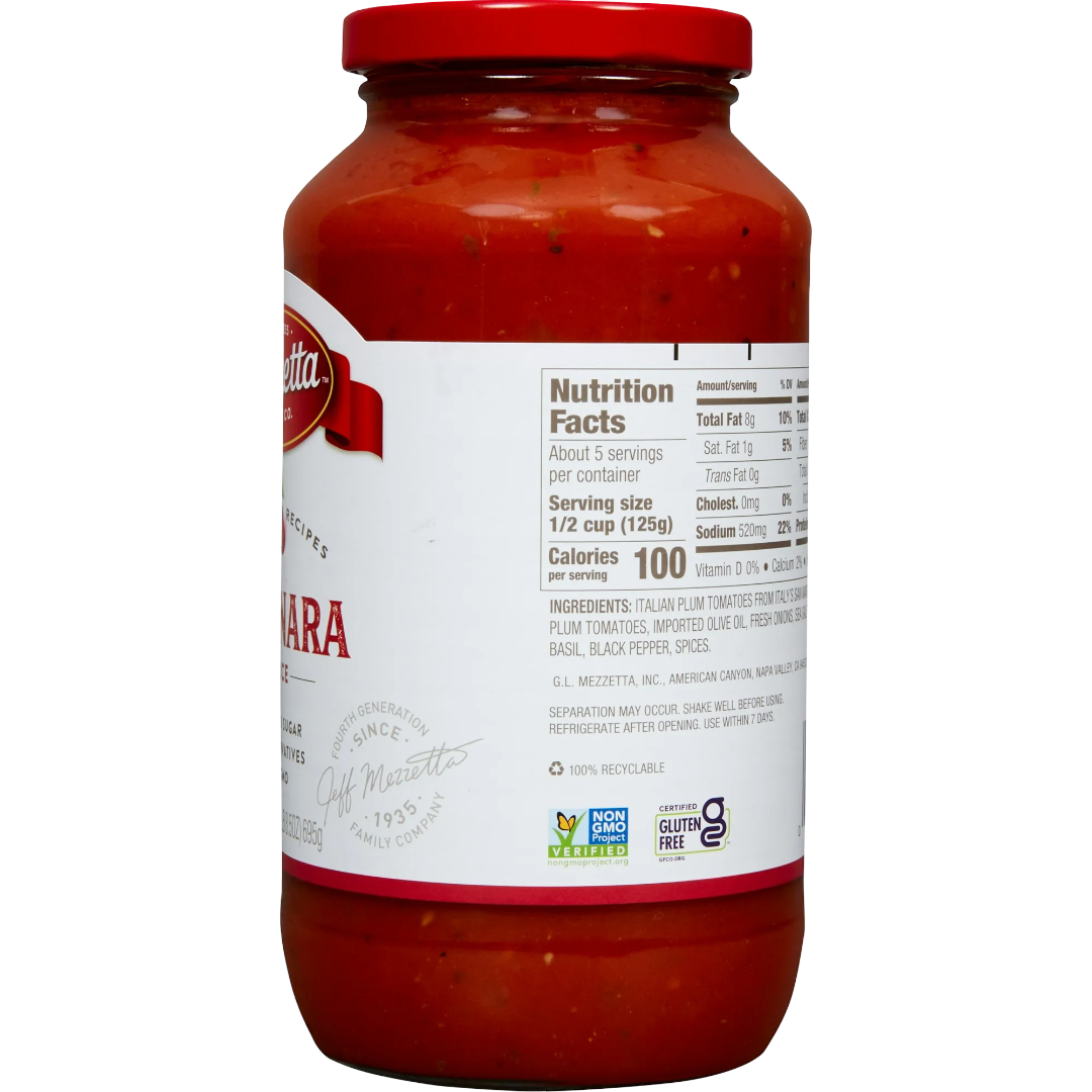Mezzetta Family Recipes Marinara Sauce 24 fl oz