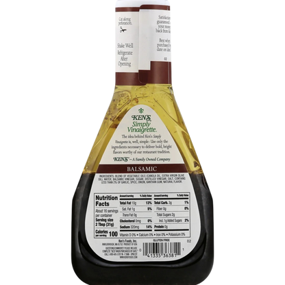 Ken's Steak House Simply Vinaigrette Balsamic Salad Dressing, 16 fl oz