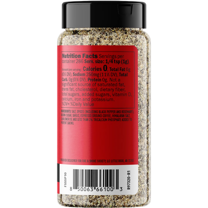 Fire & Smoke Society Super Special Prime, Steak Seasoning, BBQ Rub 10.1 oz