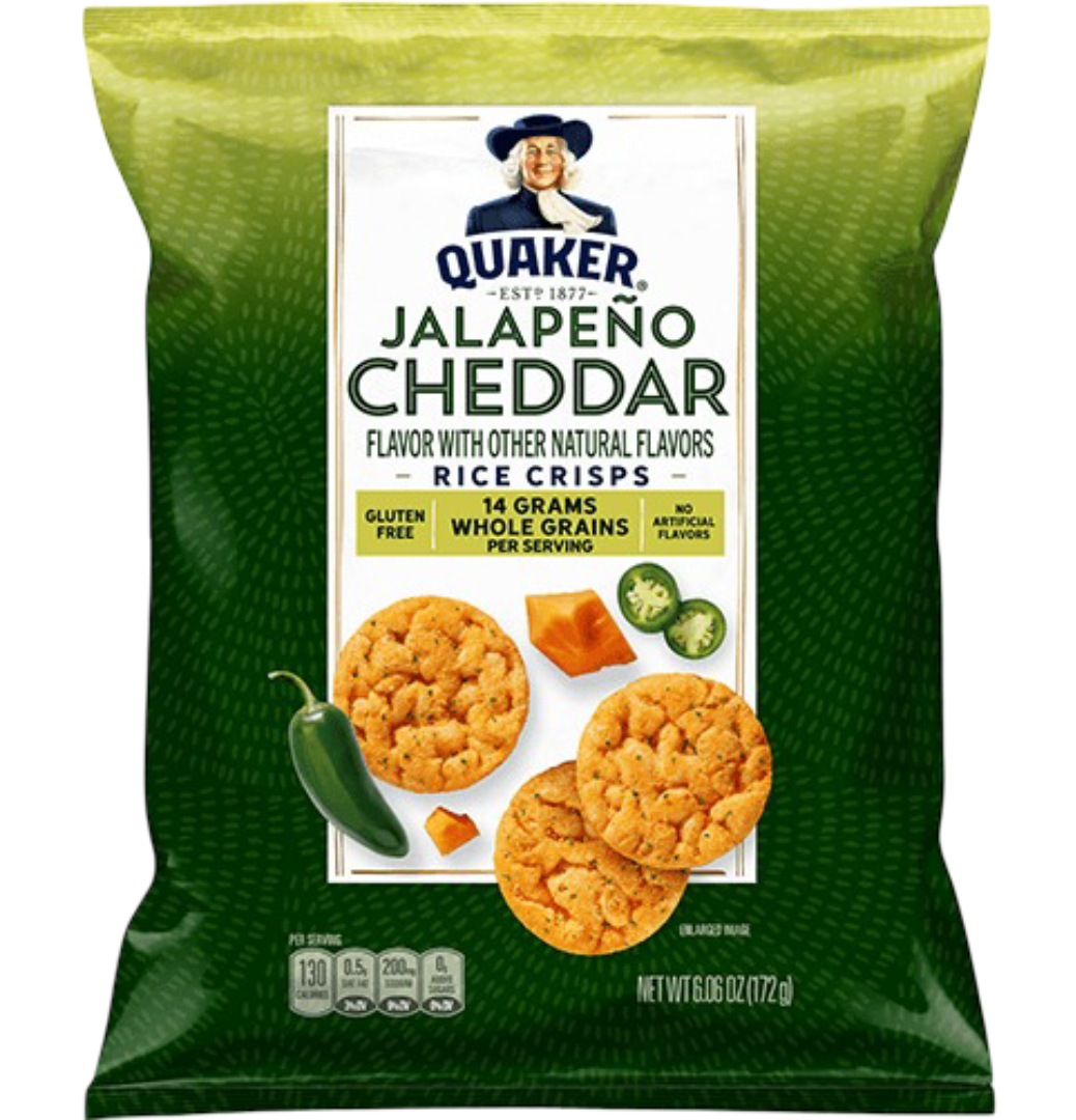 Quaker Jalapeno Cheddar Flavored Rice Crisps, 6.06oz