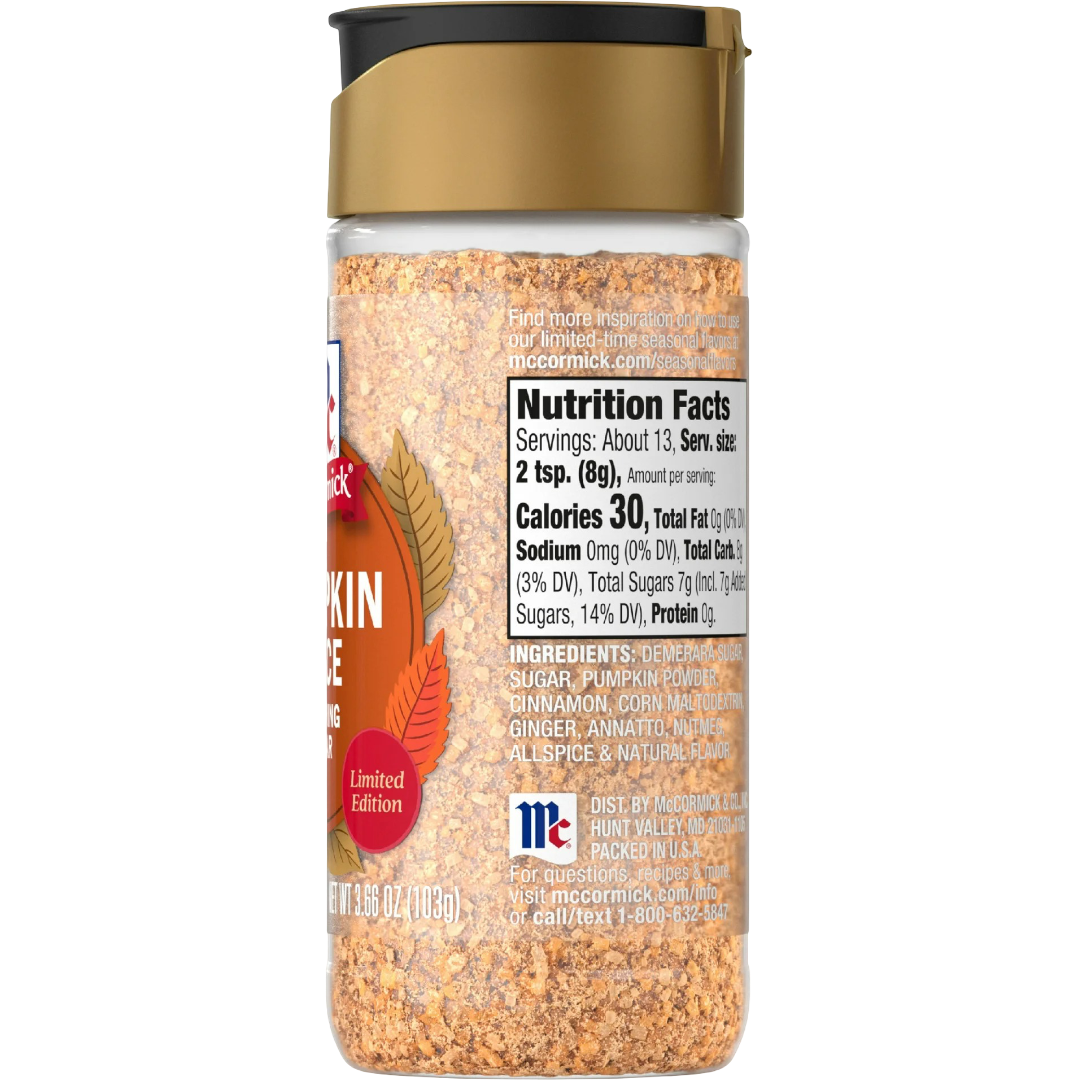 McCormick Pumpkin Spice Finishing Sugar, 3.66oz