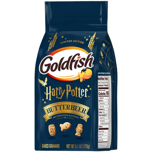 Goldfish Harry Potter Butterbeer Butterscotch Flavored Baked Grahams, 6.1 oz