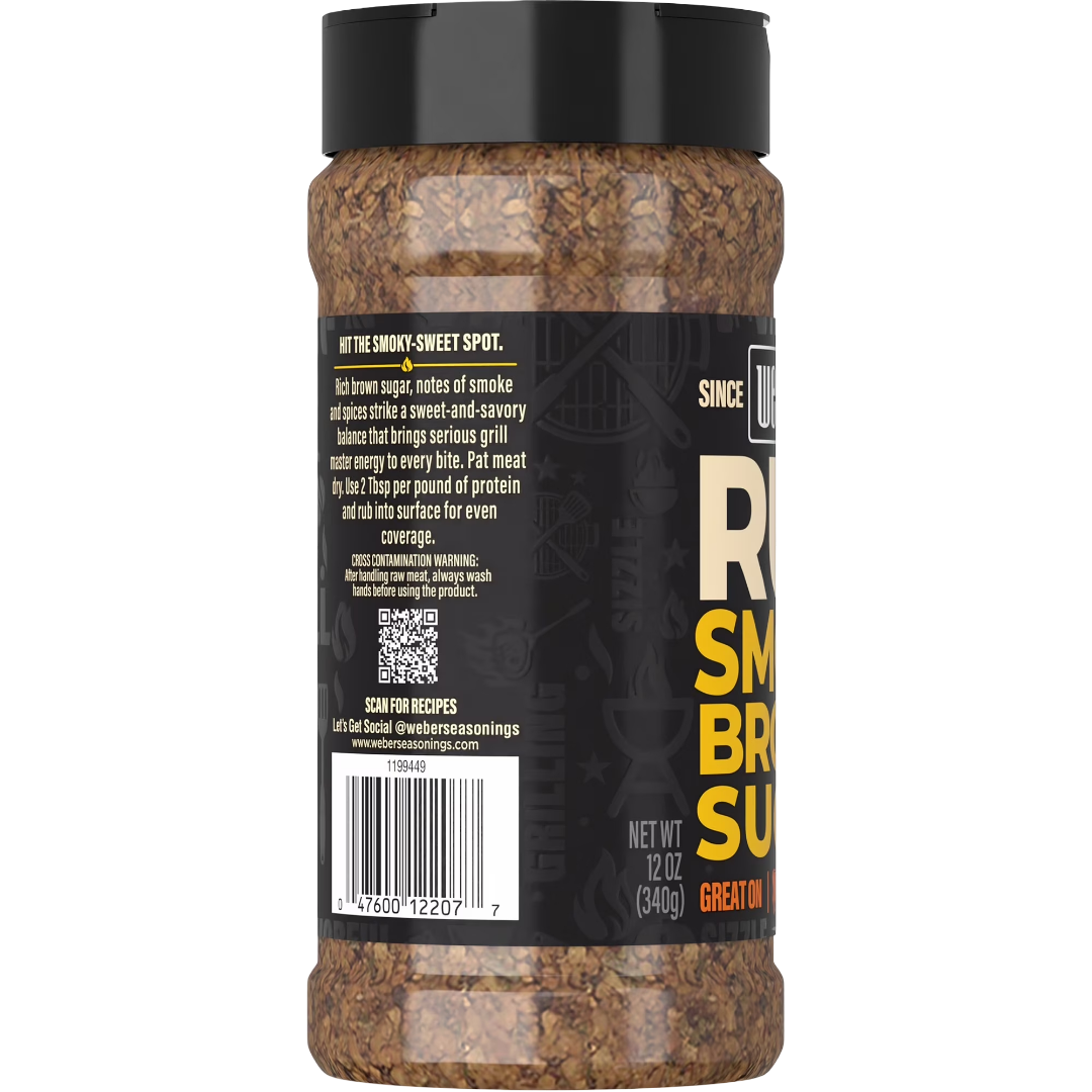 Weber Smoky Brown Sugar Dry Rub, 12oz
