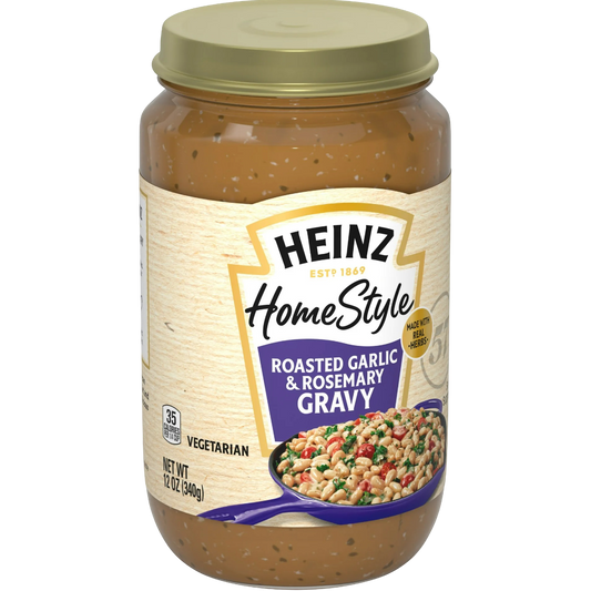 Heinz HomeStyle Roasted Garlic & Rosemary Gravy, Fish-free, 12 oz