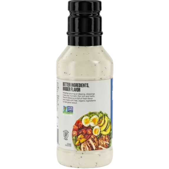 Smash Kitchen Organic Ranch Salad Dressing, 16 fl oz