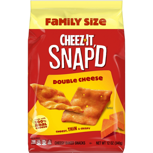 Cheez-It Snap'd Double Cheese Cracker Chips, 12oz