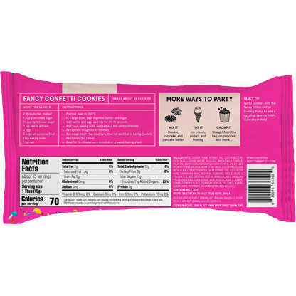 Fancy Sprinkles Rainbow Baking Confetti with Sprinkles & Candy-Coated Chocolate 8oz