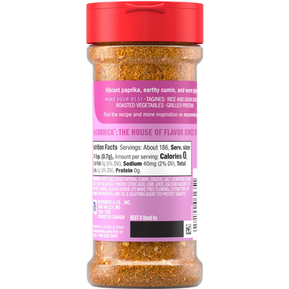McCormick Moroccan Style Seasoning, 4.62 oz