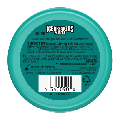 Ice Breakers Wintergreen Sugar Free Mints, 1.5oz