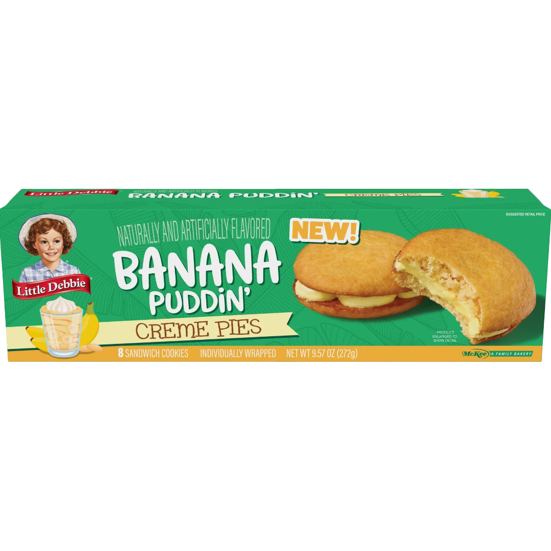 Little Debbie Banana Puddin' Creme Pies, 9.57 oz