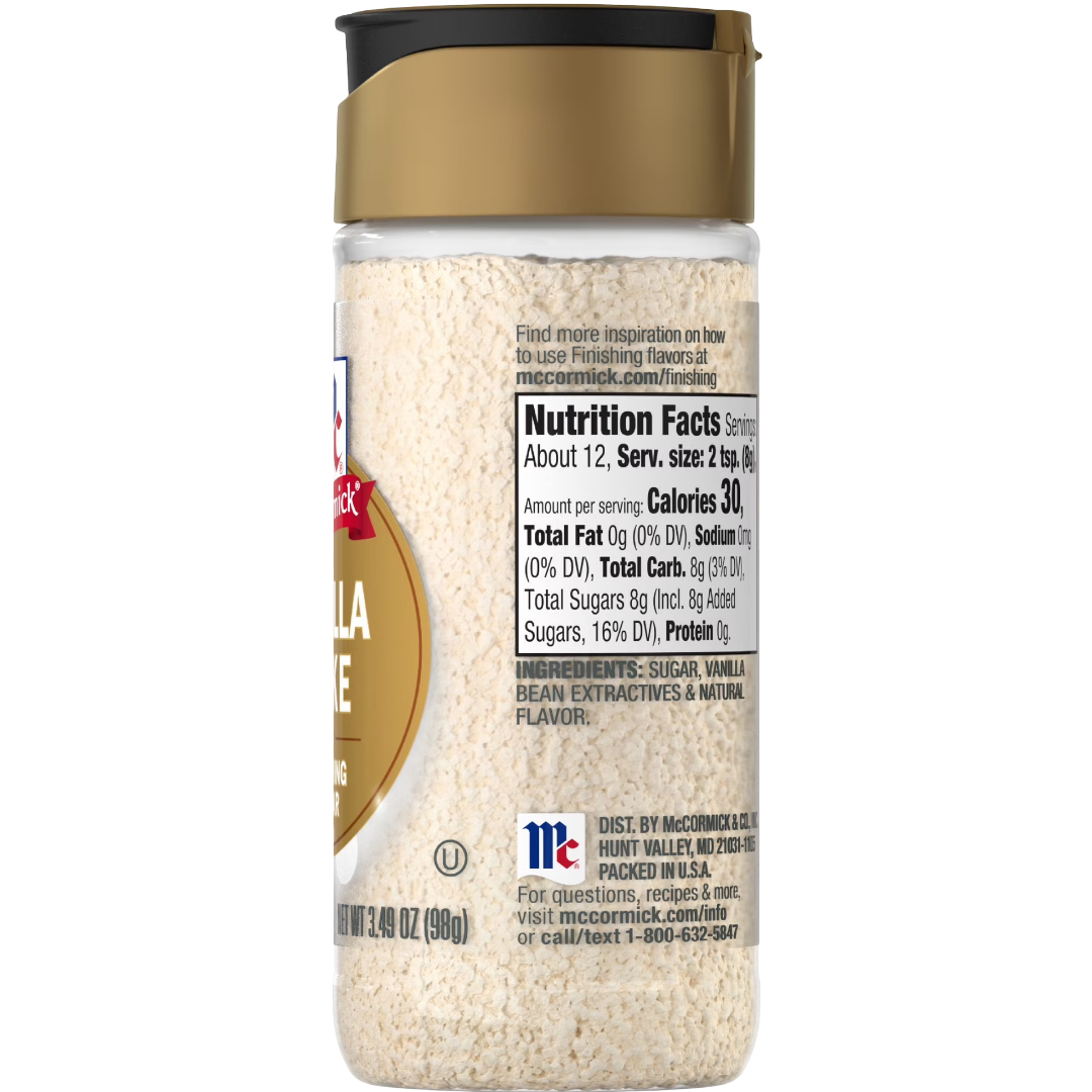 McCormick Vanilla Cake Finishing Sugar, 3.49 oz