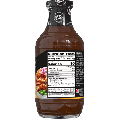 G Hughes Zero Sugar Honey BBQ Sauce, 18 oz