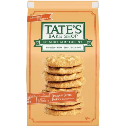 Tate's Bake Shop Orange & Cream Cookies with White Chocolate Chips, 6.5 oz