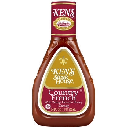 Ken's Steak House Country French with Orange Blossom Honey Salad Dressing, 16 fl oz