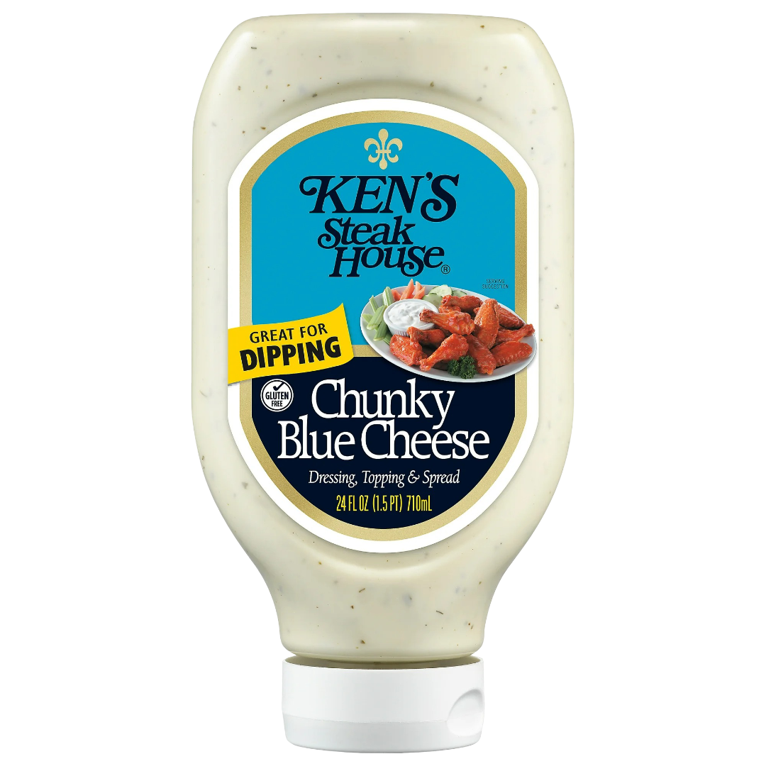Ken's Steak House Chunky Blue Cheese Salad Dressing, 24 fl oz