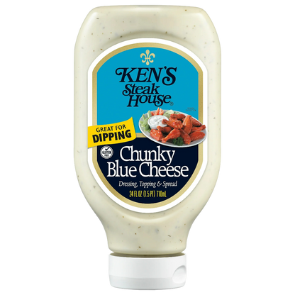 Ken's Steak House Chunky Blue Cheese Salad Dressing, 24 fl oz
