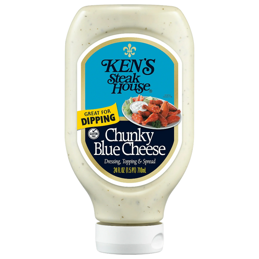 Ken's Steak House Chunky Blue Cheese Salad Dressing, 24 fl oz