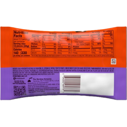 Reese's Pieces Chocolate Cookie & Peanut Butter Candy, 2.5 oz