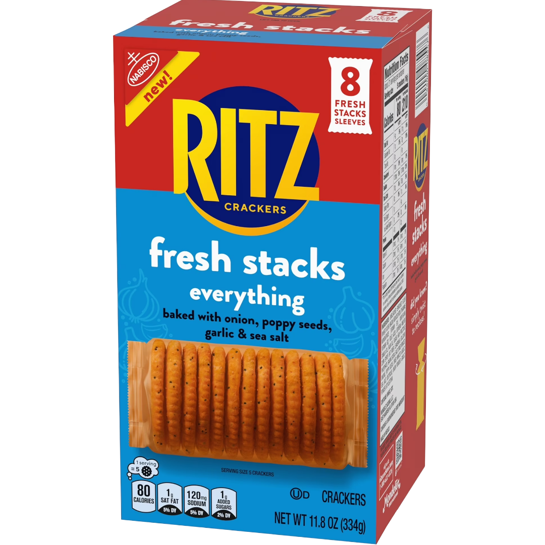 RITZ Fresh Stacks Everything Crackers, 11.8 oz