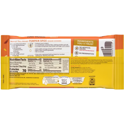 Nestle Toll House Pumpkin Spice Regular Baking Chips Morsels, 9 oz