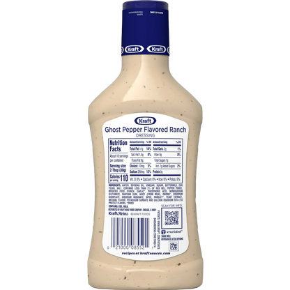 Kraft Ghost Pepper Flavored Ranch Dressing, 16 fl oz