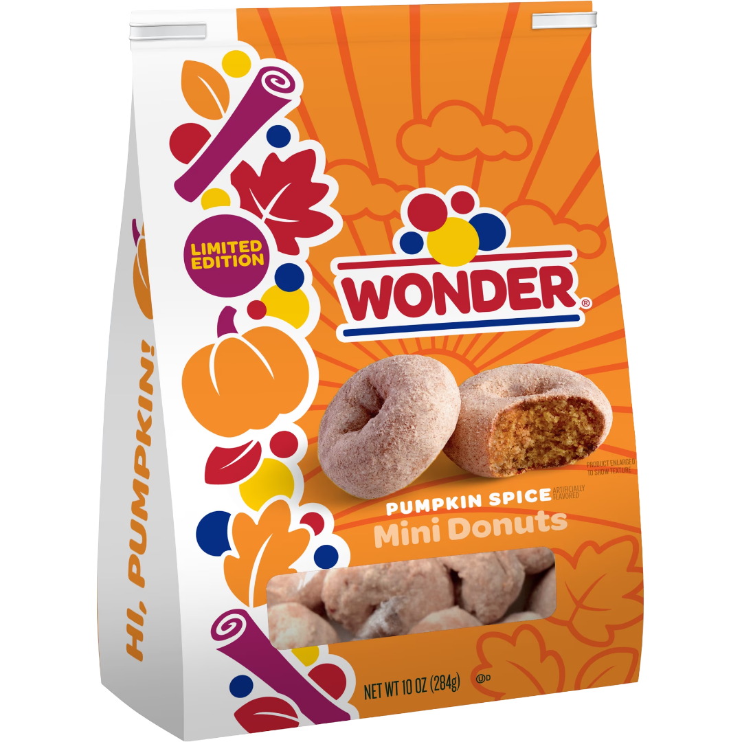 Wonder Pumpkin Spice Flavored Mini Donuts, 10 oz