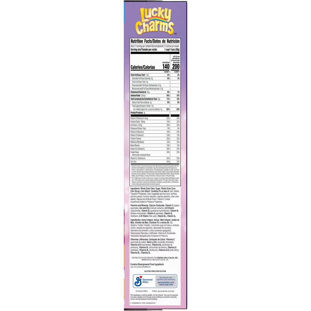 Lucky Charms Cereal KPop Demon Hunters, HUNTR/X Peach Mango, 18.6 oz