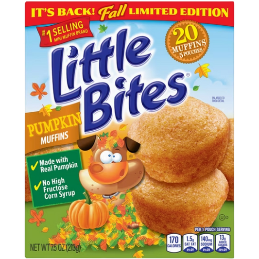 Little Bites Pumpkin Mini Muffins, 7.5 oz