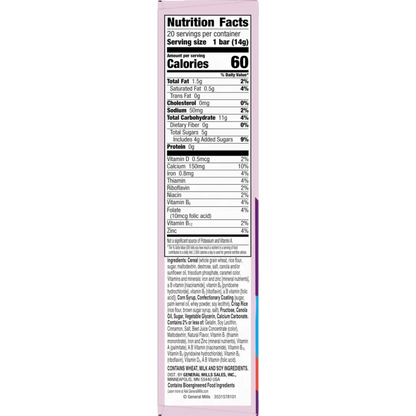 Cinnamon Toast Crunch Strawberry Mini Treats Valentine's Day, 20 Bars, 10 oz